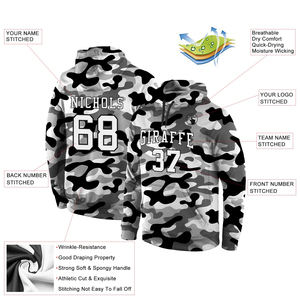 เสื้อฮู้ดทีมฤดูหนาวแบบซับลิเมชั่นสั่งทำพิเศษ พร้อมชื่อทีมและหมายเลขส่วนตัว เสื้อสเวตเชิ้ตสีสันสดใส สตรีทแวร์ แห้งเร็ว มีกระเป๋า - Product Image 2