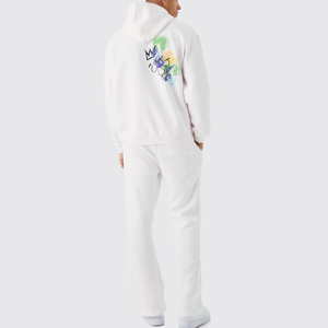 Ensemble de survêtement professionnel léger pour homme, imprimé, en polaire, avec sweat à capuche et pantalon de jogging cargo, couleur unie, grandes tailles, hiver - Vente en gros - Product Image 6