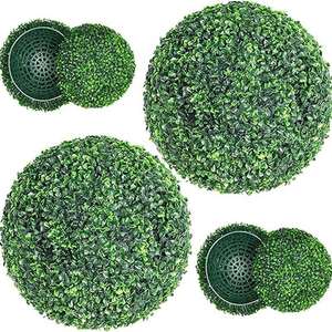 Bola de Césped Artificial para Exteriores, Protegida Contra Rayos UV, Ecológica, de Plástico PE, Bola de Topiario de Boj - Product Image 3