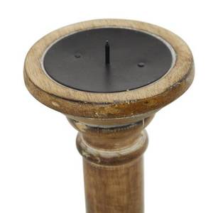 UNIVERSAL OVERSEAS Wooden Handmade Round <b>Tapered</b> <b>Candle</b> Stand with Polished Finish for Home Decoration Rustic Design - Product Image 2