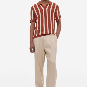 Chemises de golf pour hommes 100 % coton, logo brodé, polos à manches courtes unis, prix bas, polos pour hommes - Product Image 3