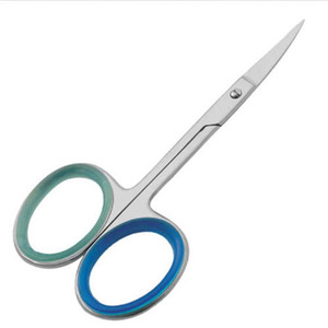 Tijeras profesionales para uñas, tijeras de maquillaje con hoja curva, punta fina, tijeras para manicura y cutículas, con revestimiento personalizado. - Product Image 5