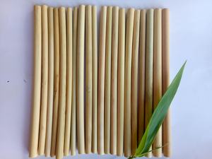 Wholesale <b>Bamboo</b> Reusable <b>Bamboo</b> Straws - Eco Friendly with Straw Cleaner <b>Brush</b> & Pouch - Product Image 5