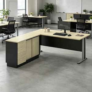 Escritorio de Oficina Rectangular Moderno y Duradero AY Office System, Acabado en Melamina, Diseño Independiente, Uso Comercial y en el Hogar - Product Image 3