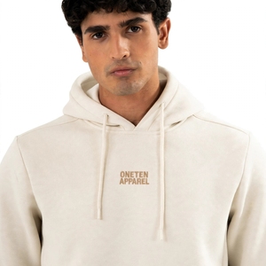 Sweat-shirt à capuche pour homme ONETEN APPAREL, coupe classique, en molleton de coton uni, style streetwear décontracté, avec poche, 380 grammes - Product Image 5