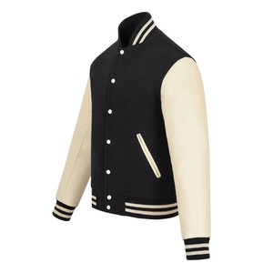 Varsity Jacket Classic College Letterman Style Custom Logo Soft Material Comfortable Fit High Quality Fashion Outerwear - Product Image 2