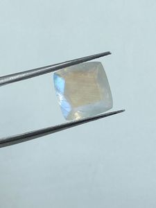 <b>Rainbow</b> Moonstone Cabochon Faceted Oval Cut Natural Gemstone 4.62Cts 10.50x10.50MM - Product Image 1