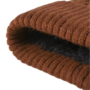 Bonnet épais et chaud pour l'hiver, doux et confortable, unisexe, style streetwear, minimaliste, rétro, tendance - Product Image 5