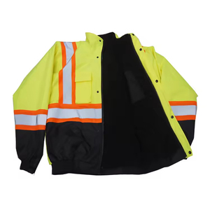 Chaqueta de Seguridad Invernal de Alta Visibilidad Personalizada, Transpirable, Impermeable, Reflectante, de Poliéster, para Trabajo, con Logotipo Personalizado - Product Image 3