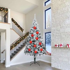 Juego de 4 Adornos Navideños de Plástico Rojo Tamaño XXL para Decoración de Árboles - Product Image 1