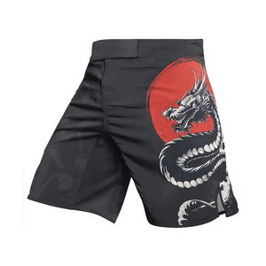 Shorts de boxe MMA unisexes en Spandex/Polyester 240g, extensibles, respirants, à séchage rapide, avec logo personnalisé sur le devant et le dos, pour arts martiaux et salle de sport - Product Image 6