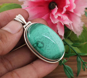 Collar Unisex con Colgante Grande de Circonita Natural, Plata de Ley 925, Chapado en Platino, Joyería Vintage con Piedras Preciosas, Dijes Hechos a Mano de Mohave - Product Image 3