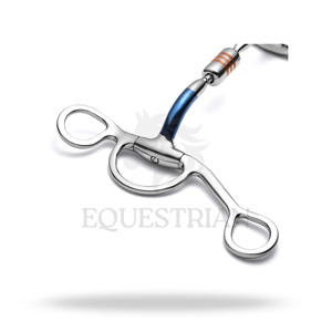 Mors de cheval argenté à capsules en fer doux, taille standard, pour le contrôle de l'équitation - Product Image 4