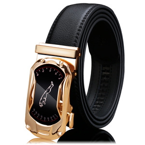 Cinturón Formal para Hombre, de Cuero Genuino, con Cierre Automático, Diseño 3D en Aleación, Transpirable, para Negocios, Gran Venta - Product Image 6