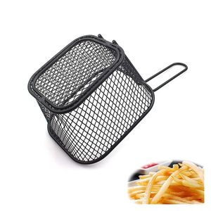 Support de friture en maille métallique pour frites et ailes de poulet, résistant aux hautes températures, léger, antidérapant, ustensile de cuisson durable - Product Image 4