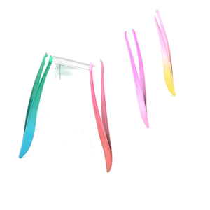 Juego de Pinzas para Pestañas con Punta Inclinada 2026, Herramientas Cosméticas de Acero Inoxidable, Pinzas para Cejas de Volumen - Product Image 5