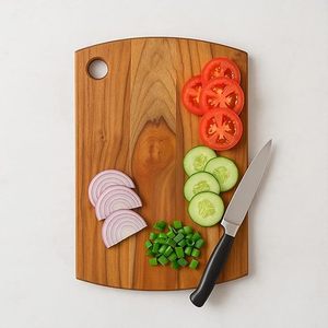 Tabla de Cortar de Madera para Verduras y Frutas, Antibacteriana, Duradera, Libre de BPA, Antideslizante, Tabla de Picar para Cocina - Product Image 1