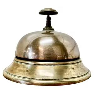 Campana de escritorio metálica, campana de servicio para mostrador de recepción, campana de llamada para huéspedes de hotel - Product Image 3