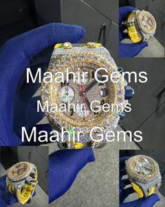 High Quality Luxury VVS Moissanite Diamond <b>Mechanical</b> <b>Watch</b> <b>Men</b> Luxurious Hip Hop Style Iced CVD Plated <b>Watch</b> Fashionable New - Product Image 5