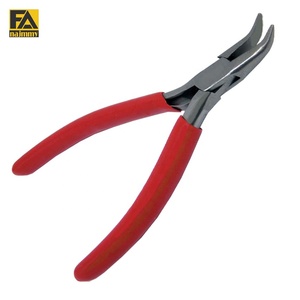 Pince à circlips à mâchoires courbées 3 pouces en acier au chrome-vanadium, pointe lisse, poignée souple, qualité industrielle - Product Image 1