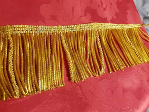 Light Yellow <b>Sequin</b> Braided Fringe Trim Elegant Decorative Tassel Edge for Curtain Upholstery - Product Image 6