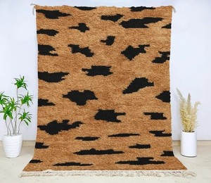 Alfombras de lana marroquí para sala de estar, alfombras de diseño antiguo para el hogar, de gran tamaño, con estampado marroquí - Product Image 3