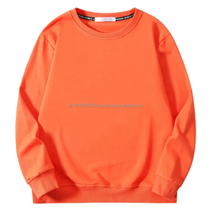 เสื้อสเวตเตอร์คอกลมของผู้ชายทรงสลิมฟิตเสื้อสเวตเตอร์ลำลองสีทึบดีไซน์แบบกำหนดเองได้สำหรับผู้ชาย - Product Image 6