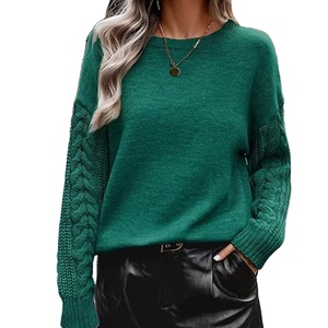 Suéteres de Punto Personalizados de Alta Calidad para Invierno, 100% Algodón, Manga Larga, Cuello Redondo, Antiarrugas, Unisex, Venta al Por Mayor - Product Image 5
