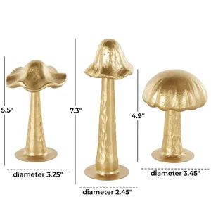Designer Metal Sculpture Elegant Accent for Sophisticated Living SpacesCreative Abstract Aluminium Gold-Plated Sculpture Premium - Product Image 2