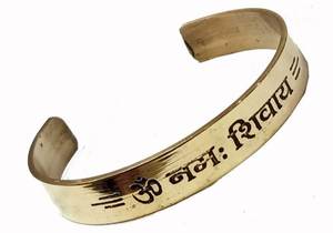 Hand made designer Brass & <b>copper</b> Breselet with gem for hand - Product Image 6