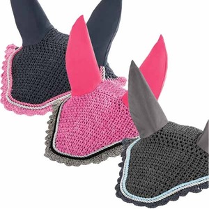 Custom Logo Horse Ear Bonnet New Design Equestrian <b>Fly</b> Veil with Face Cover Protection for Riding - Product Image 2