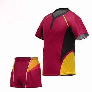 Ensemble de maillots personnalisés en sublimation, tissu léger et à séchage rapide, pour les matchs de club, meilleur uniforme de rugby. - Product Image 2