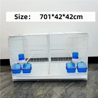 Cage à oiseaux pliable de grande taille 	 Cage d'élevage pour oiseaux extra large de 70 cm, modèle de cage pour perroquets avec plateau en plastique, vente en gros