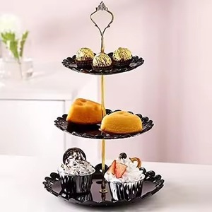 Classic Party Styling Metal Chocolate Stand Elegant Sweet Display Platform for Formal Dinner and Event Showcase - Product Image 2