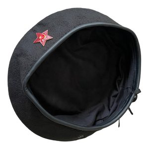 Hot Selling Custom Wool <b>Beret</b> Cap Soft Felt Headwear with Embroidery Service - Product Image 4