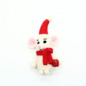 Handmade Felt <b>Mouse</b> Christmas Ornament DIY Tabletop Hanging Decoration Custom Design Holiday Tree Decoration - Product Image 4