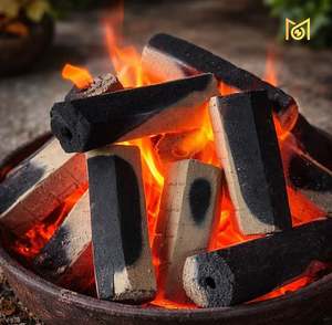 Briquetas de Carbón Vegetal Negro Hexagonales Sin Humo, Combustible para Barbacoa y Parrilla de Combustión Limpia, Precio de Oferta por el Fabricante - Product Image 3