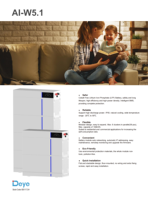 Stok EU Deye ESS Ai-W5.1 PDU-B BASE 15kwh 25kwh 50kwh IP65 Garansi 10 Tahun CAN2.0 RS485 Stok Besar Kualitas Terbaik