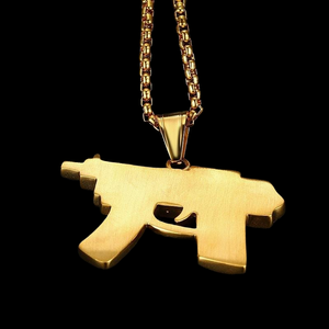 Nuevo Colgante de Plata 925 de Lujo con Diseño de Pistola, Estilo Hip Hop, Unisex, para Uso Diario, Joyería India, Aniversario - Product Image 2