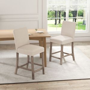 Juego de 2 Taburetes de Bar Modernos con Respaldo, Base Cromada y Estructura Metálica para Cocina, Comedor, Hogar, Bar y Hotel - Product Image 2