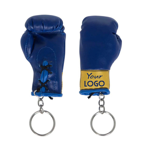 Blue light <b>boxing</b> keychain Custom logo printed keychain PU leather sports accessory Durable <b>boxing</b> <b>gift</b> - Product Image 1