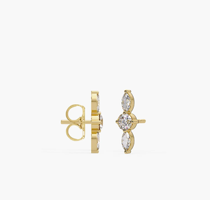 Pendientes de Diamantes de Laboratorio IGI Betterstar, Corte Pera Vintage, Oro, Joyería Personalizada para Mujer, para Bodas, Aniversarios, Fiestas, Venta al Por Mayor - Product Image 3