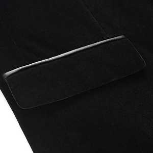 Abrigo Negro de Alta Calidad con Tela a Rayas, Cierre de un Solo Botón, Mangas Largas, Estilo Casual de Negocios, Traje para Boda, Blazer para Hombre - Product Image 5