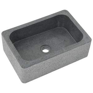 Lavabo de Baño Riverstone Negro de 17.7"x11.8"x5.9" - Product Image 2