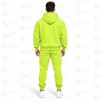 Survêtement personnalisé pour hommes 100% coton Surdimensionné de jogging épais Ensemble pantalon de survêtement et sweat à capuche en polaire pour hommes