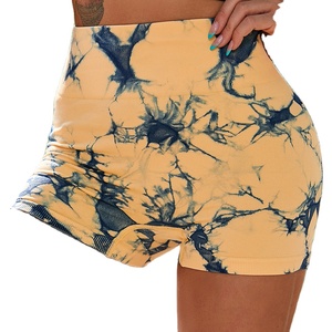 Shorts de Cintura Alta para Mujer, Diseño a Cuadros, Compresivos, Transpirables, Suaves, Sin Costuras, Nuevos - Product Image 3