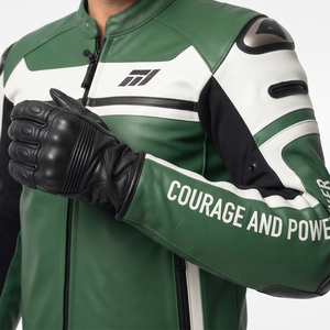 Moto Biker Cycling Leather <b>Jacket</b> Men Vintage <b>Motorcycle</b> Riding Leather <b>Jackets</b> Women Sleeve Zipper Bike Riding <b>Jackets</b> Unisex - Product Image 5