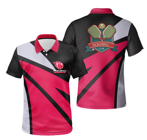 Vêtements d'entraînement respirants 100 % polyester pour hommes, sublimation pour chemises et t-shirts, pickleball, tennis, golf - Product Image 5