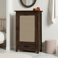 Mini-almirah multifonction moderne en bois de teck sculpté à la main, étagère de rangement pour chambre à coucher, 4 meubles pour la maison et l'école