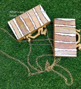 Sac à main de fête en résine et bois de luxe <span class=keywords><strong>best</strong></span>-seller au prix de gros pochette de soirée par RF Crafts